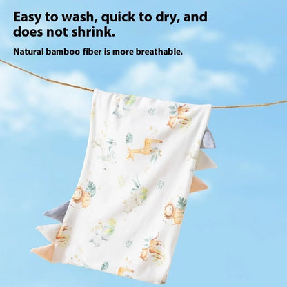 Bamboo fibre children's cartoon pillow with removable cover in three size options