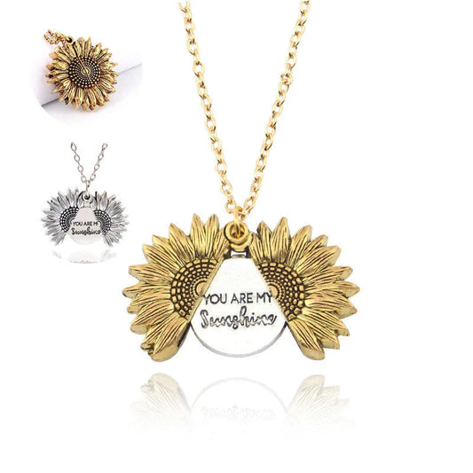 Radiant sunflower charm necklace with adjustable chain for a personalized fit