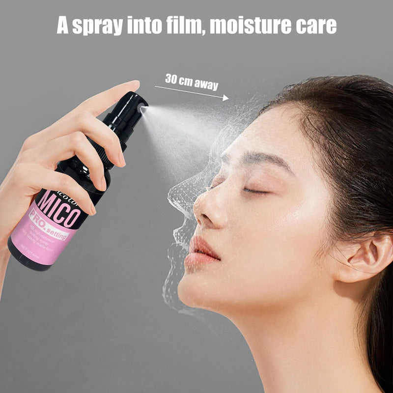 Make-up Primer and Final Sealer Spray Two-in-One Cosmetic Product, 45ml + 40ml Dual Bottle Set with Moisturising and Makeup Finishing Efficacy for Universal Skin Types in Monochrome Packaging