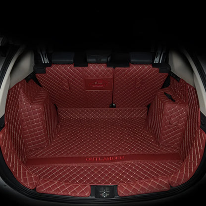 Mitsubishi Outlander custom boot liner with 3D edges and non-slip TPE XPE surface