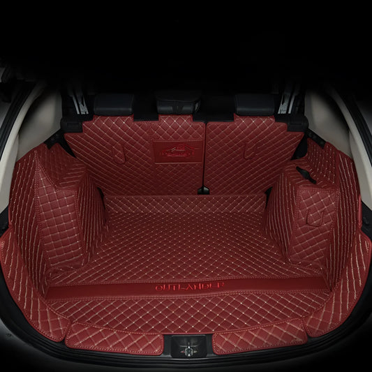 Mitsubishi Outlander custom boot liner with 3D edges and non-slip TPE XPE surface