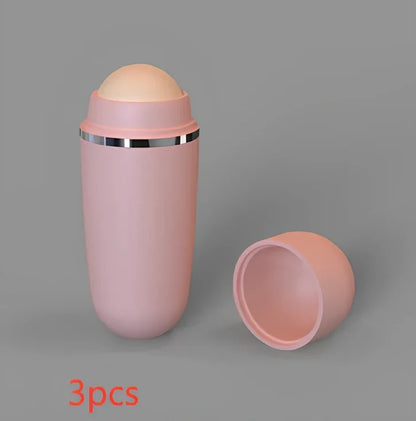 Portable volcanic stone oil absorbing ball measuring 3×8×2cm in white, black, and pink colour options