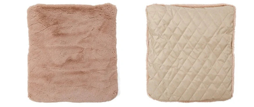 Folding pet carrier with black 900D nylon exterior and waterproof base for car seats