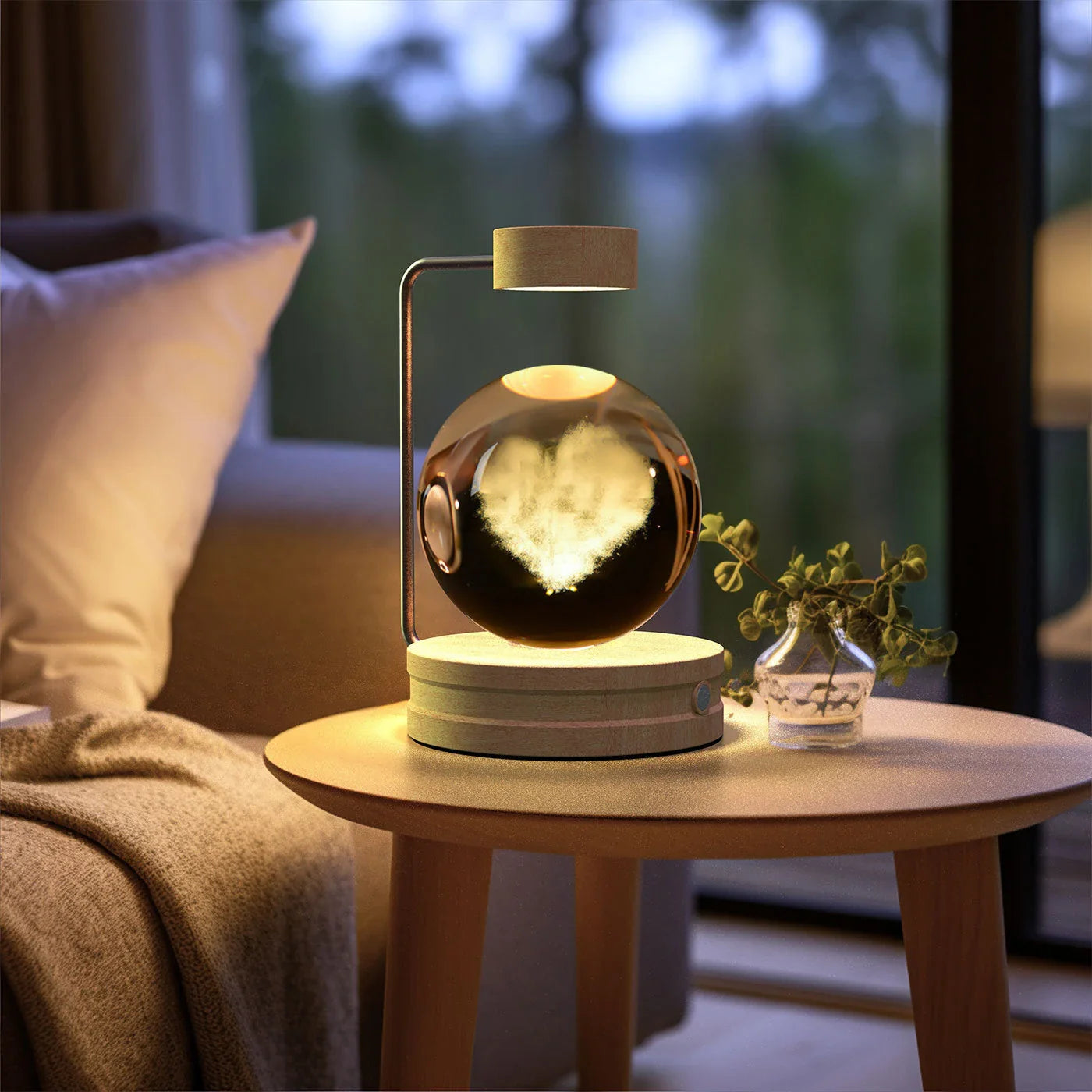 Captivating Crystal Ball Dinosaur Nightlight with Warm, Soothing Glow