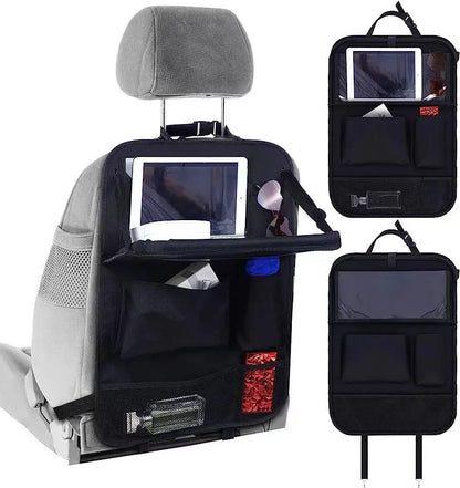 Black Oxford cloth car seat buggy bag measuring 42x30cm with hanging straps for multifunction storage