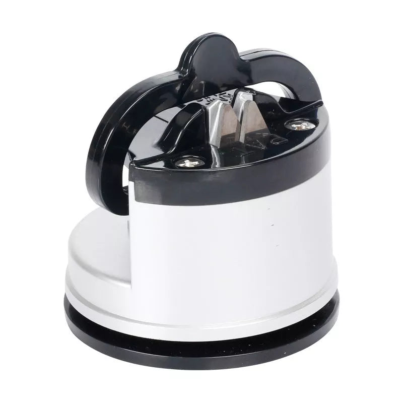 Compact ABS blade sharpener with suction base in various colors for kitchen tools