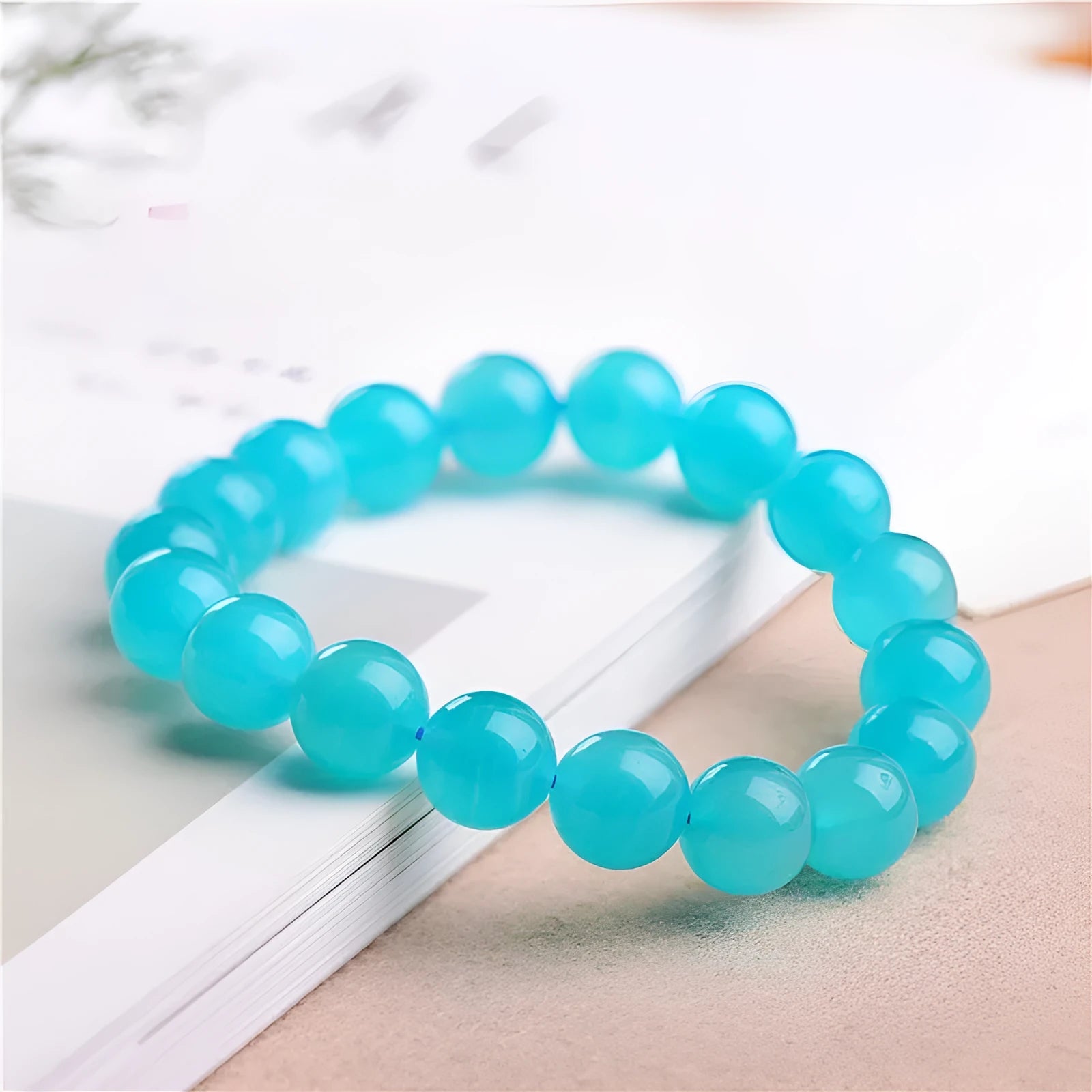 Natural blue-green Amazonite scattered beads in various sizes from 6mm to 13mm diameter for jewellery making
