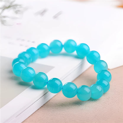 Natural blue-green Amazonite scattered beads in various sizes from 6mm to 13mm diameter for jewellery making