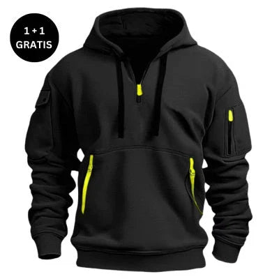 Comfy hooded pullover sweatshirt in various colors and sizes for men and women