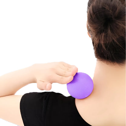 Green TPE massage ball for muscle relaxation with 6.1cm diameter