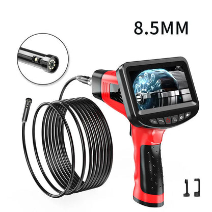 8.5mm dual-lens endoscope camera with hard wire cable and memory card for industrial inspections