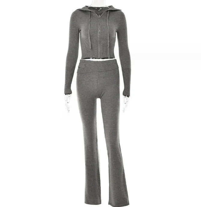 A stylish and comfortable hoodie suit set featuring a variety of color options, perfect for everyday wear.