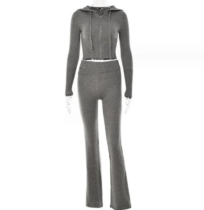 A stylish and comfortable hoodie suit set featuring a variety of color options, perfect for everyday wear.