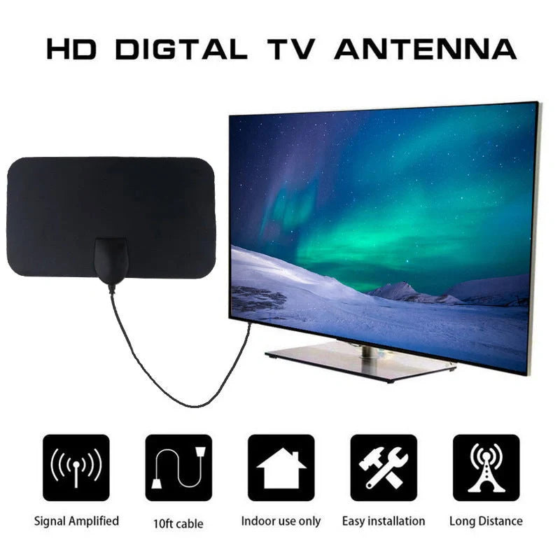Mini HDTV Indoor Antenna for free digital TV channels in HD quality