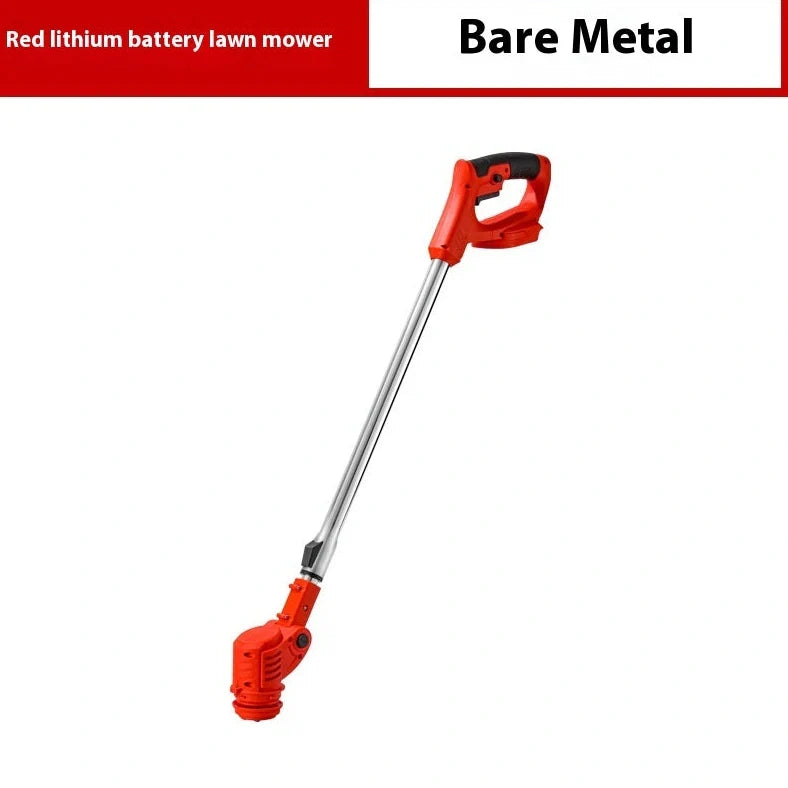 Portable weeding machine with bare metal construction showing 1300mm length and garden application