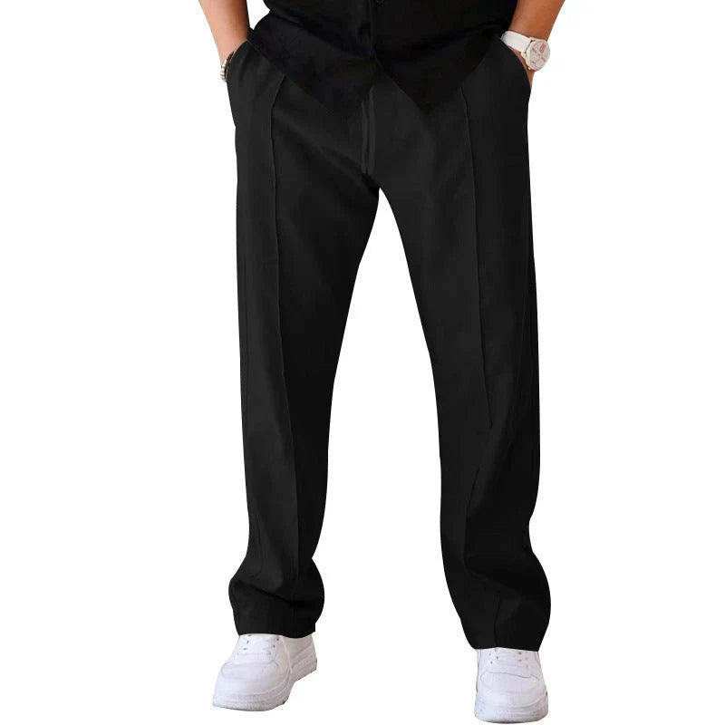 Relaxed fit drawstring waist sports pants for men in various colors and sizes