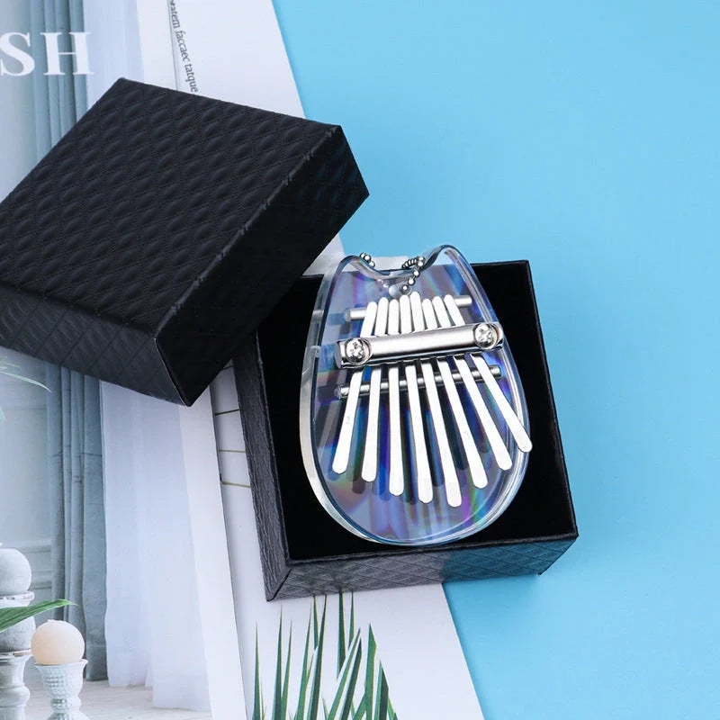 Mini Kalimba 8 Keys Thumb Piano in wooden and acrylic designs