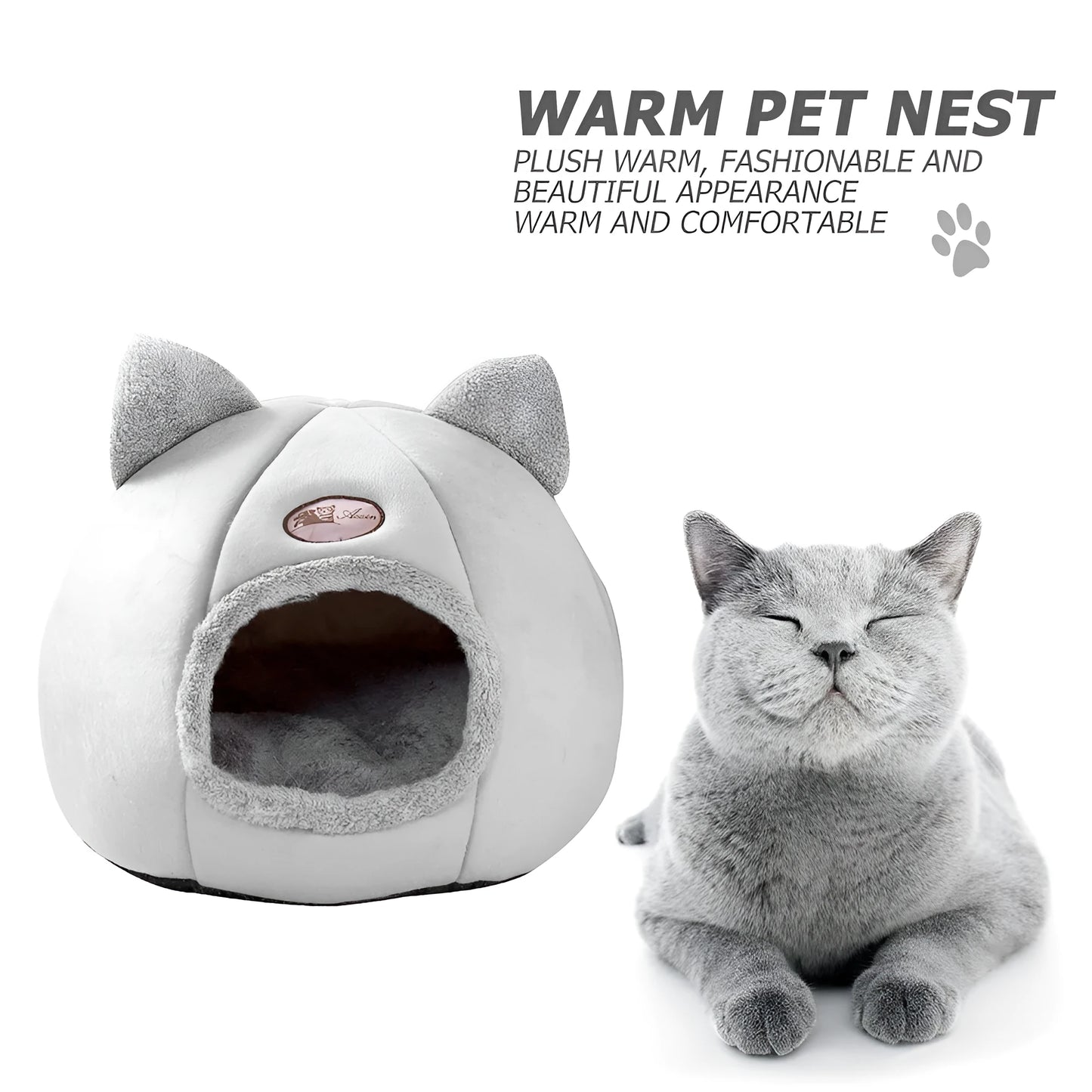 L size 36cm cube fully enclosed cat sofa bed with removable cushion