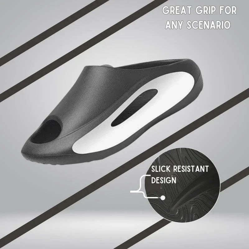 Stylish and comfortable unisex slippers with a unique hollow design, perfect for summer beach and casual wear