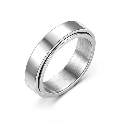 Stylish titanium steel hip hop ring in various colors and sizes