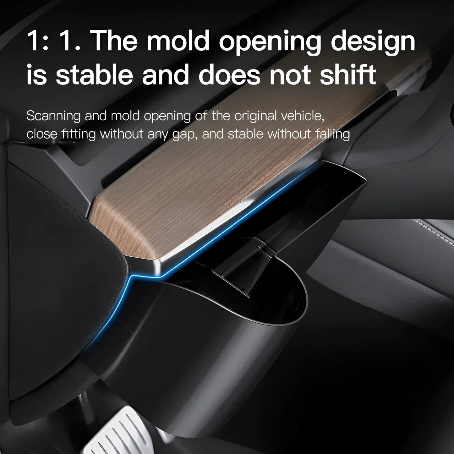Tesla Model 3 and Model Y dashboard water cup holder for left-hand drive vehicles