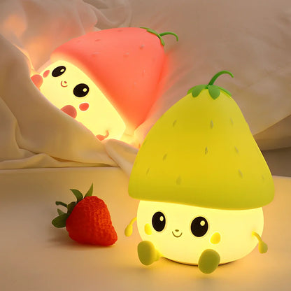 Berry Trouble Light voice-activated children's decor with silicone construction and 1200mAh battery