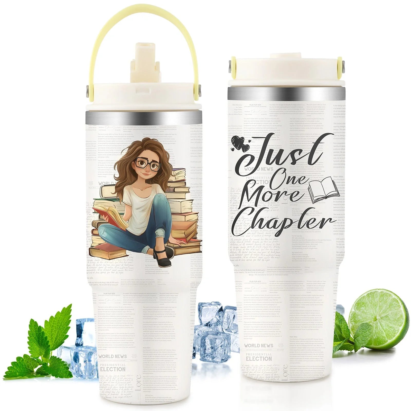 Premium 30oz stainless steel insulated cup in various colors, keeping drinks hot or cold for hours.