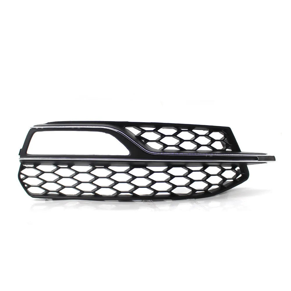 Black ABS plastic fog lamp grille for 2013-2016 Audi A3 Sport and S3 front bumper.