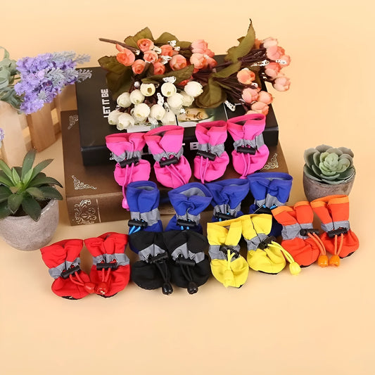 Four-season breathable dog shoes with soft soles in multiple colours and sizes 1-7