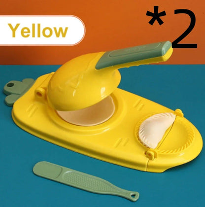 Premium 2-in-1 Dumpling Maker with Ergonomic Handle and Versatile Design for Effortless Dough Pressing and Skin Forming
