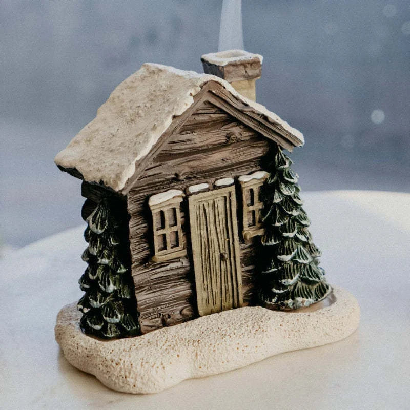 Rustic cabin-style incense burner for creating a cozy, inviting atmosphere in your home