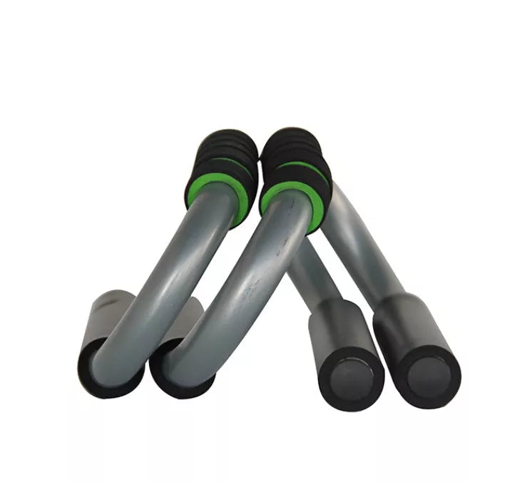 Steel Push-up Bracket for chest muscle workouts with foam grip and non-slip base