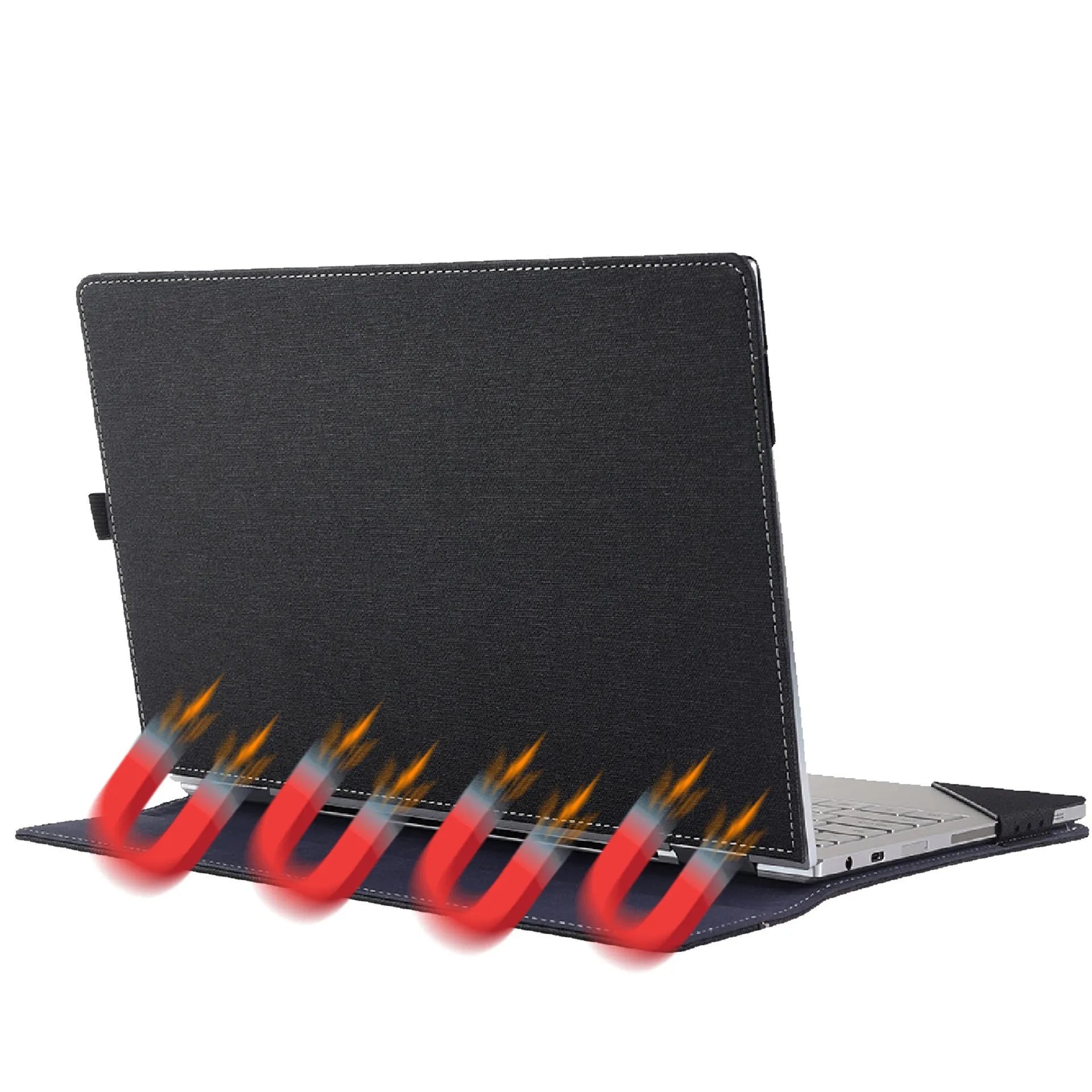Black Chinese style laptop protective sleeve for Microsoft 13.5 and 15 inch models