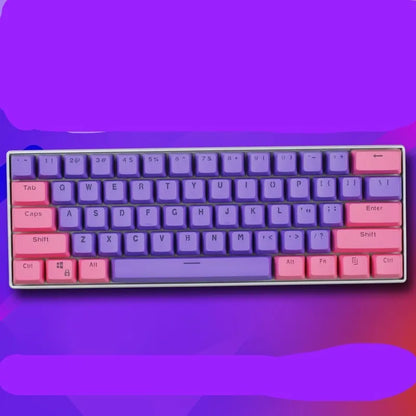 PBT transparent keycap set with matte texture and OEM height for RK61, GANSS ALT61, GH60 and I610T keyboards