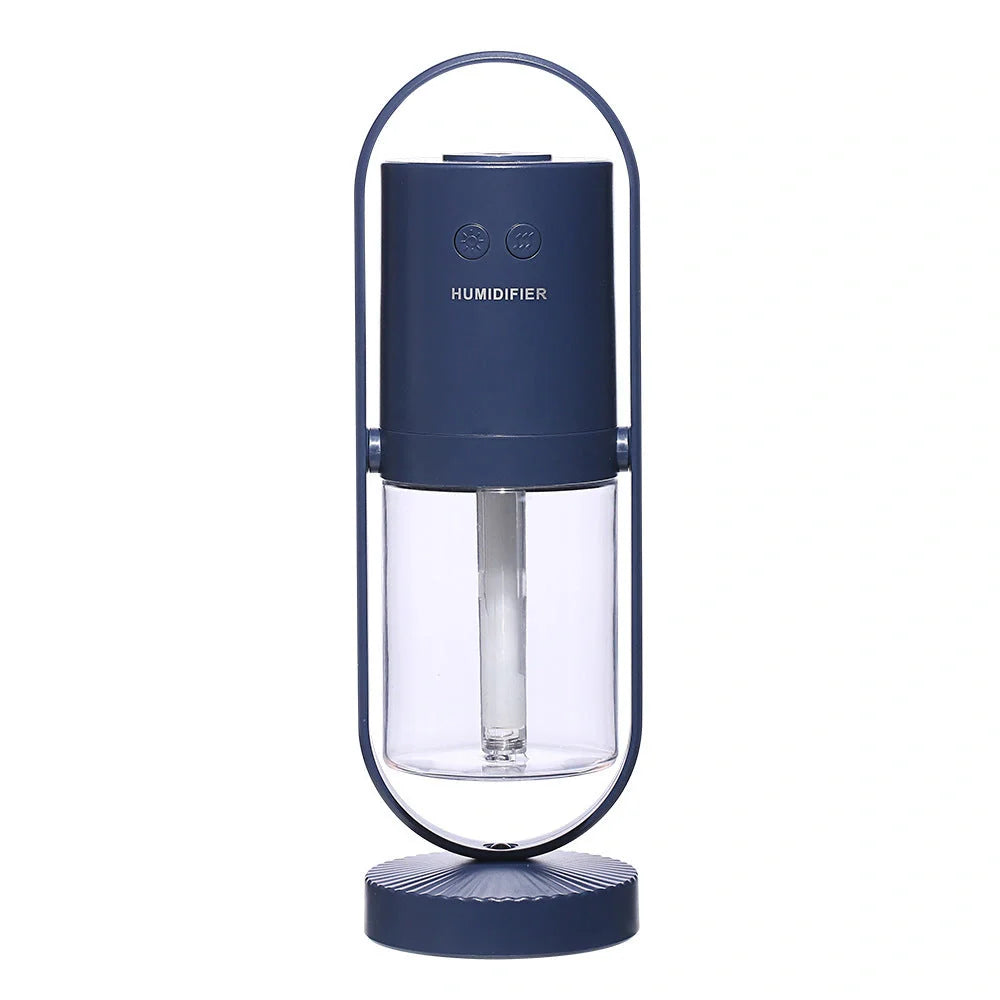 USB Air Humidifier with colorful night light projection for home and car use