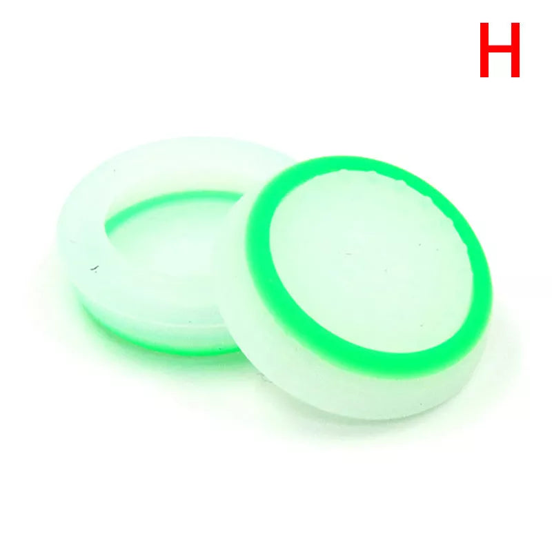 Luminous handle button mushroom head cover in two colors for visibility and protection