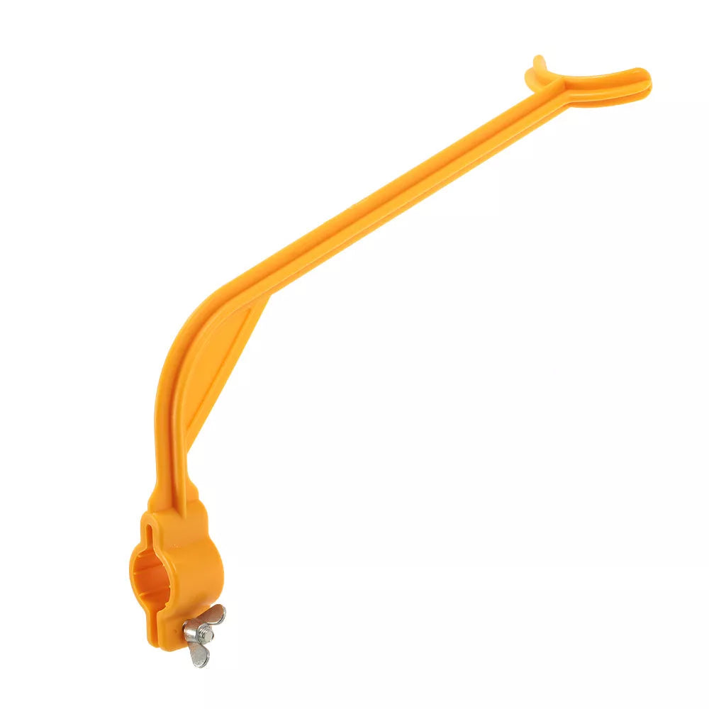 Yellow plastic golf swing trainer for improving swing accuracy and distance