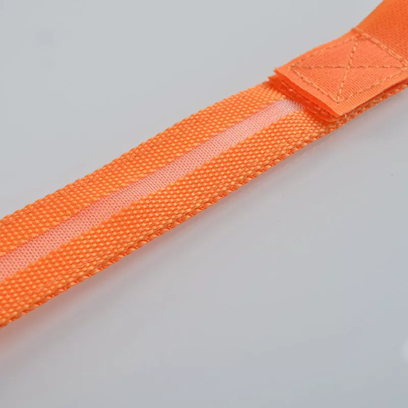 LED Illuminated Arm Band for night running safety with adjustable fit and multiple colors