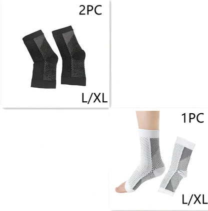 Invisible heel compression socks in black colour with absorbent insole design