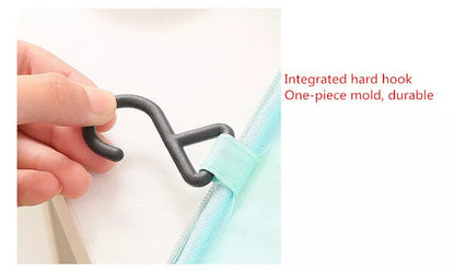 Large-capacity wash bag with 4 mesh compartments for organized travel and laundry