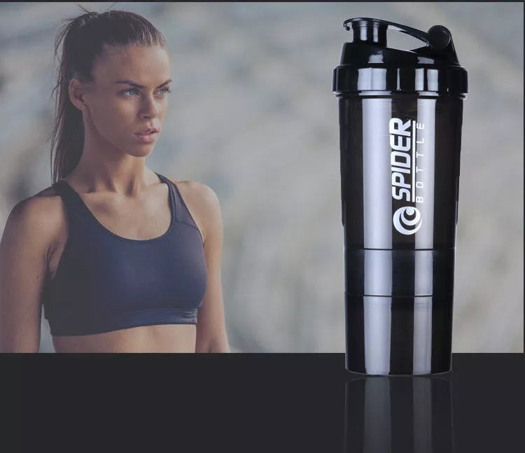 Three-layer combination shake cup in various colors with snap-on filter