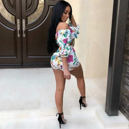 Women's multicolour digital print two-piece set with pile sleeves on short top and matching shorts