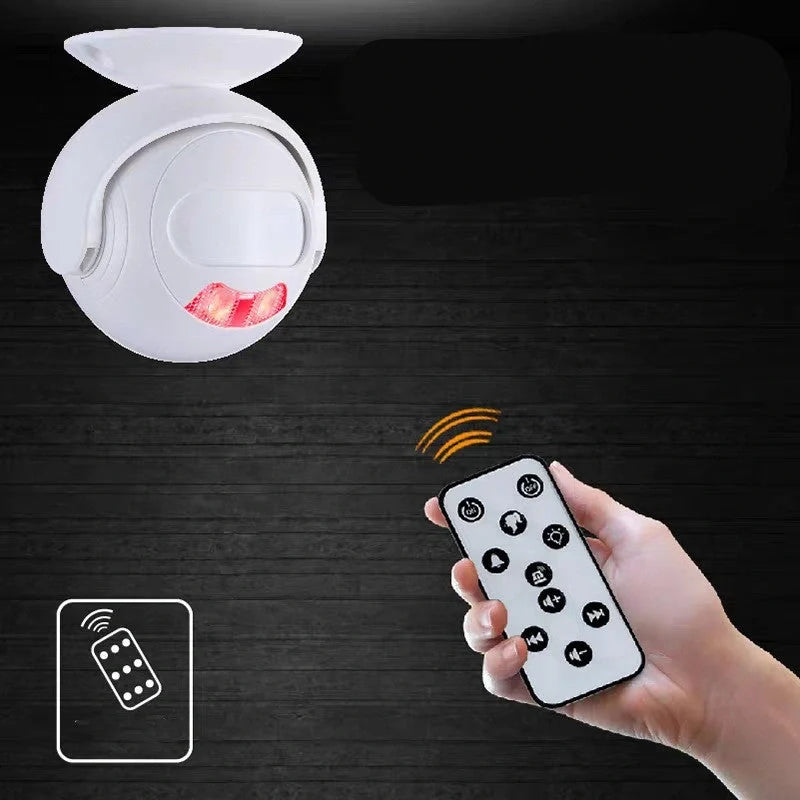 Burglar alarm ks-sf23 with multiple power options and wide detection angle