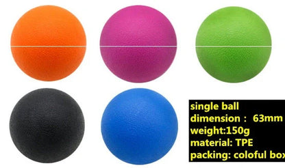 High-Density Peanut Massage Ball for fitness, yoga, and pain relief in various colors