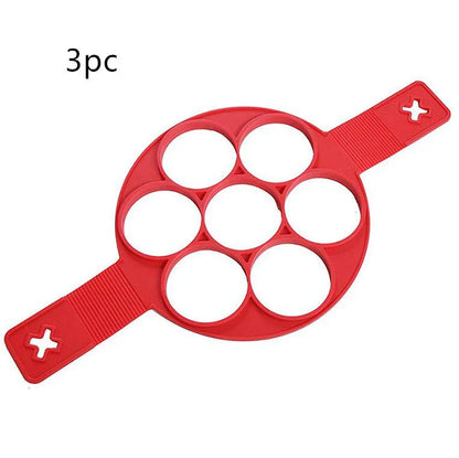 Silicone Pancake Maker in various shapes and colors for easy, mess-free pancake making