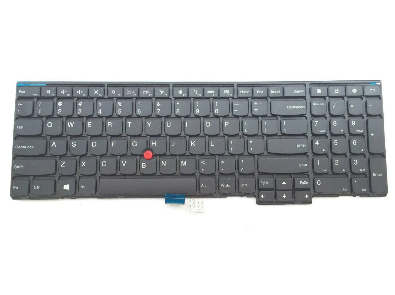 Black laptop keyboard replacement for Lenovo E531 W541 T550 W550 W550s models with USB connection