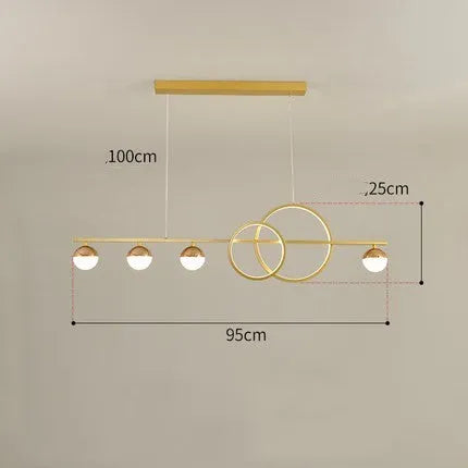 Rectangular aluminium ceiling lamp in black or gold finish, with remote control for dimming, sizes 80cm 95cm 120cm