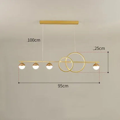 Rectangular aluminium ceiling lamp in black or gold finish, with remote control for dimming, sizes 80cm 95cm 120cm