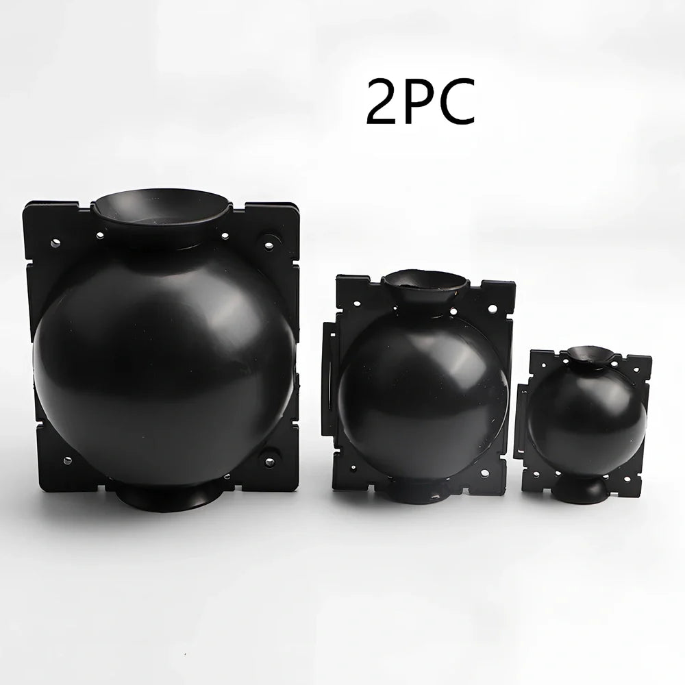 Black PP plastic plant rooting machine box for tree grafting, S size 10cm x 10cm with sealed lid for humidity control