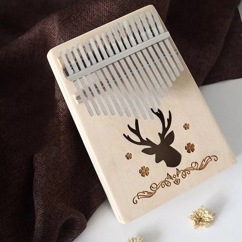 Handcrafted basswood thumb piano with unique designs for beginners